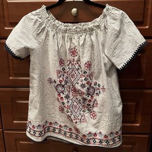 Off shoulder boho top